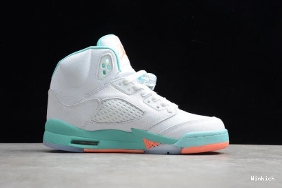 RETRO 5 'LIGHT AIR 440892-100 AQUA' GS JORDAN 0811